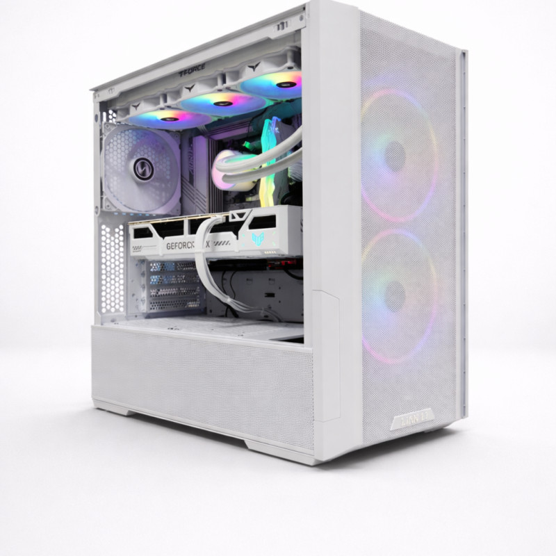 聯力 LANCOOL 216 AMD真香 純白電競主機